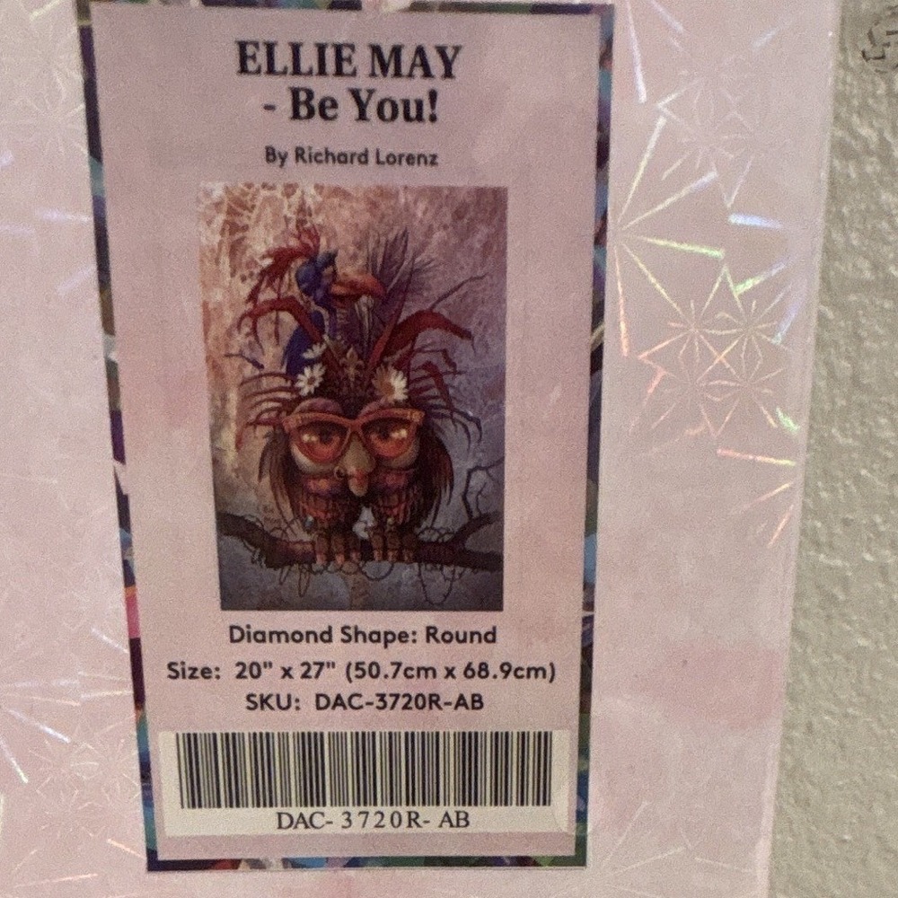 Diamond Art Club Ellie May - Be You! Round DIY Diamond Art Kit DAC-3720R-AB